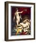 Cupid and Psyche, 1589-Jacopo Zucchi-Framed Giclee Print