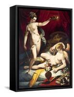 Cupid and Psyche, 1589-Jacopo Zucchi-Framed Stretched Canvas