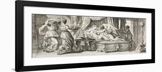 Cupid and Psyche, 1793-Pierre Lelu-Framed Giclee Print