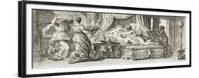 Cupid and Psyche, 1793-Pierre Lelu-Framed Giclee Print
