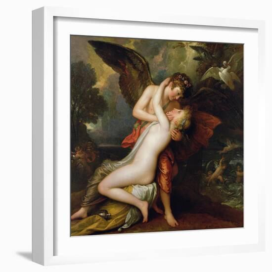 Cupid and Psyche, 1808-Benjamin West-Framed Giclee Print