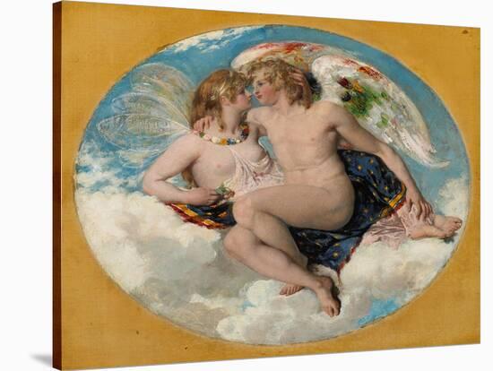 Cupid and Psyche, 1821-William Etty-Stretched Canvas