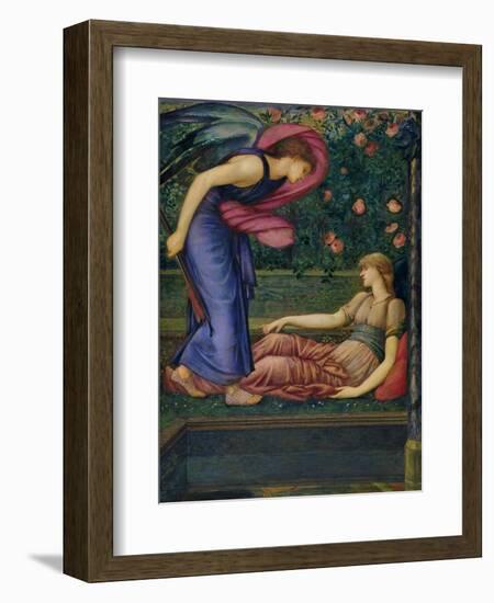 Cupid and Psyche, 1865-87-Edward Burne-Jones-Framed Giclee Print