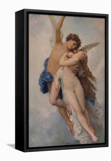 'Cupid and Psyche', 1889, (1938)-William-Adolphe Bouguereau-Framed Stretched Canvas