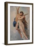 'Cupid and Psyche', 1889, (1938)-William-Adolphe Bouguereau-Framed Giclee Print