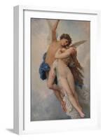 'Cupid and Psyche', 1889, (1938)-William-Adolphe Bouguereau-Framed Giclee Print