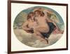 'Cupid and Psyche', 19th century-William Etty-Framed Giclee Print