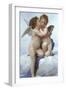 Cupid and Psyche as Infants-William Adolphe Bouguereau-Framed Art Print