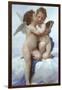 Cupid and Psyche as Infants-William Adolphe Bouguereau-Framed Art Print