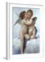 Cupid and Psyche as Infants-William Adolphe Bouguereau-Framed Art Print