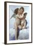 Cupid and Psyche as Infants-William Adolphe Bouguereau-Framed Art Print