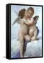 Cupid and Psyche as Infants-William Adolphe Bouguereau-Framed Stretched Canvas