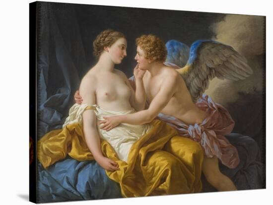 Cupid and Psyche, before 1805-Louis-Jean-François Lagrenée-Stretched Canvas