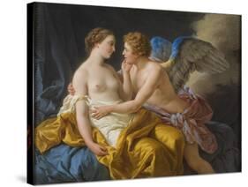 Cupid and Psyche, before 1805-Louis-Jean-François Lagrenée-Stretched Canvas