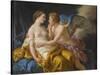 Cupid and Psyche, before 1805-Louis-Jean-François Lagrenée-Stretched Canvas