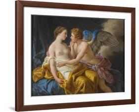 Cupid and Psyche, before 1805-Louis-Jean-François Lagrenée-Framed Giclee Print