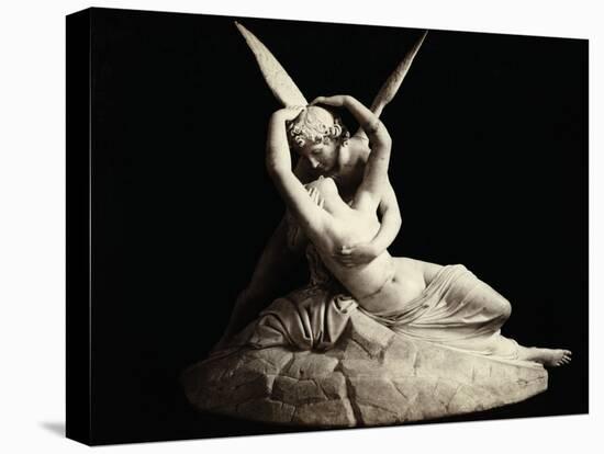 Cupid and Psyche by Antonio Canova-null-Stretched Canvas