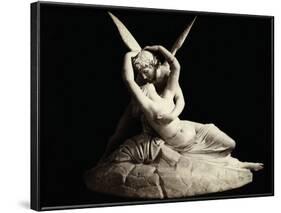 Cupid and Psyche by Antonio Canova-null-Framed Photographic Print