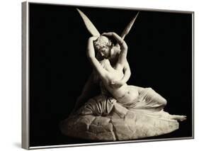 Cupid and Psyche by Antonio Canova-null-Framed Photographic Print