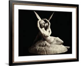 Cupid and Psyche by Antonio Canova-null-Framed Photographic Print