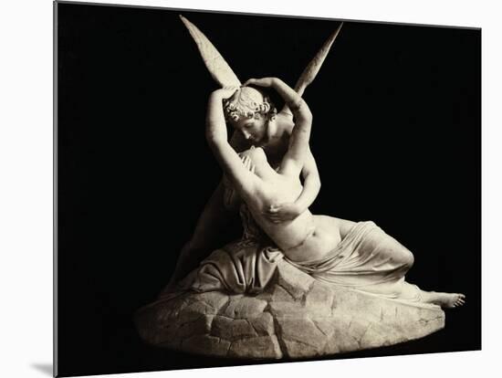 Cupid and Psyche by Antonio Canova-null-Mounted Photographic Print