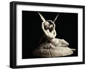 Cupid and Psyche by Antonio Canova-null-Framed Photographic Print