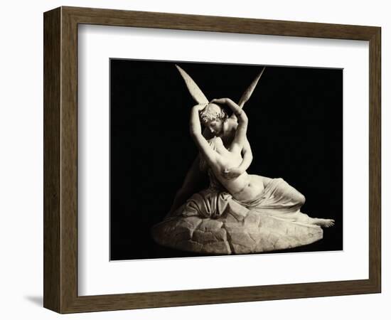 Cupid and Psyche by Antonio Canova-null-Framed Photographic Print