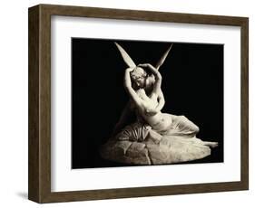 Cupid and Psyche by Antonio Canova-null-Framed Photographic Print