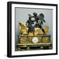 Cupid and Psyche Mantlepiece Clock, 1799-Pierre Philippe Thomire-Framed Giclee Print