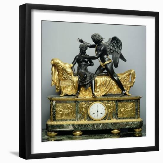 Cupid and Psyche Mantlepiece Clock, 1799-Pierre Philippe Thomire-Framed Giclee Print
