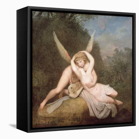 Cupid and Psyche-Antonio Canova-Framed Stretched Canvas