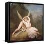 Cupid and Psyche-Antonio Canova-Framed Stretched Canvas