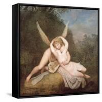 Cupid and Psyche-Antonio Canova-Framed Stretched Canvas