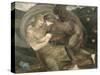 Cupid and Psyche-Edward Burne-Jones-Stretched Canvas
