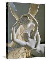 Cupid and Psyche-Antonio Canova-Stretched Canvas