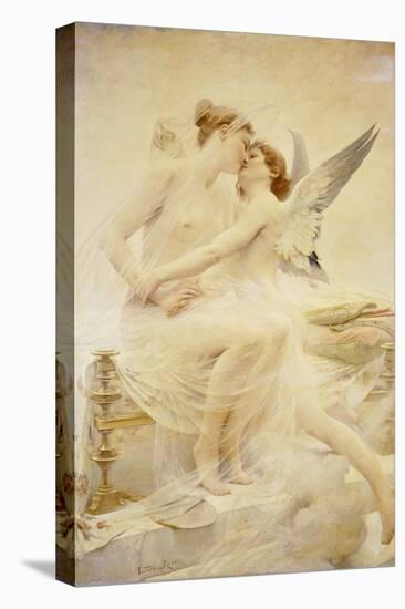 Cupid and Psyche-Lionel Noel Royer-Stretched Canvas