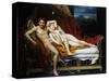 Cupid and Psyche-Jacques-Louis David-Stretched Canvas