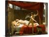 Cupid and Psyche-François-Édouard Picot-Stretched Canvas