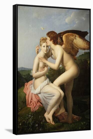 Cupid and Psyche-François Pascal Simon Gérard-Framed Stretched Canvas
