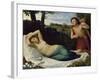 Cupid and Psyche-Alphonse Legros-Framed Giclee Print