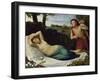 Cupid and Psyche-Alphonse Legros-Framed Giclee Print