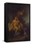 Cupid and Psyche-Jacopo Amigoni-Framed Stretched Canvas