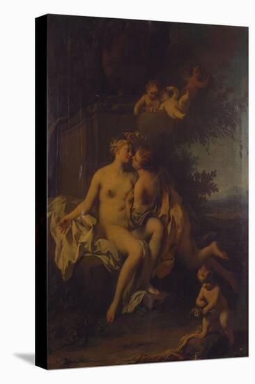 Cupid and Psyche-Jacopo Amigoni-Stretched Canvas