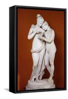 Cupid and Psyche-Antonio Canova-Framed Stretched Canvas