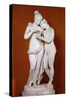 Cupid and Psyche-Antonio Canova-Stretched Canvas