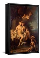 Cupid and Psyche-Jacopo Amigoni-Framed Stretched Canvas