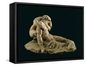 Cupid and Psyche-Antonio Canova-Framed Stretched Canvas