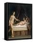 Cupid and Psyche-Bernardo Castello-Framed Stretched Canvas