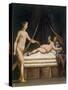 Cupid and Psyche-Bernardo Castello-Stretched Canvas