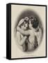 Cupid and Psyche-William Etty-Framed Stretched Canvas